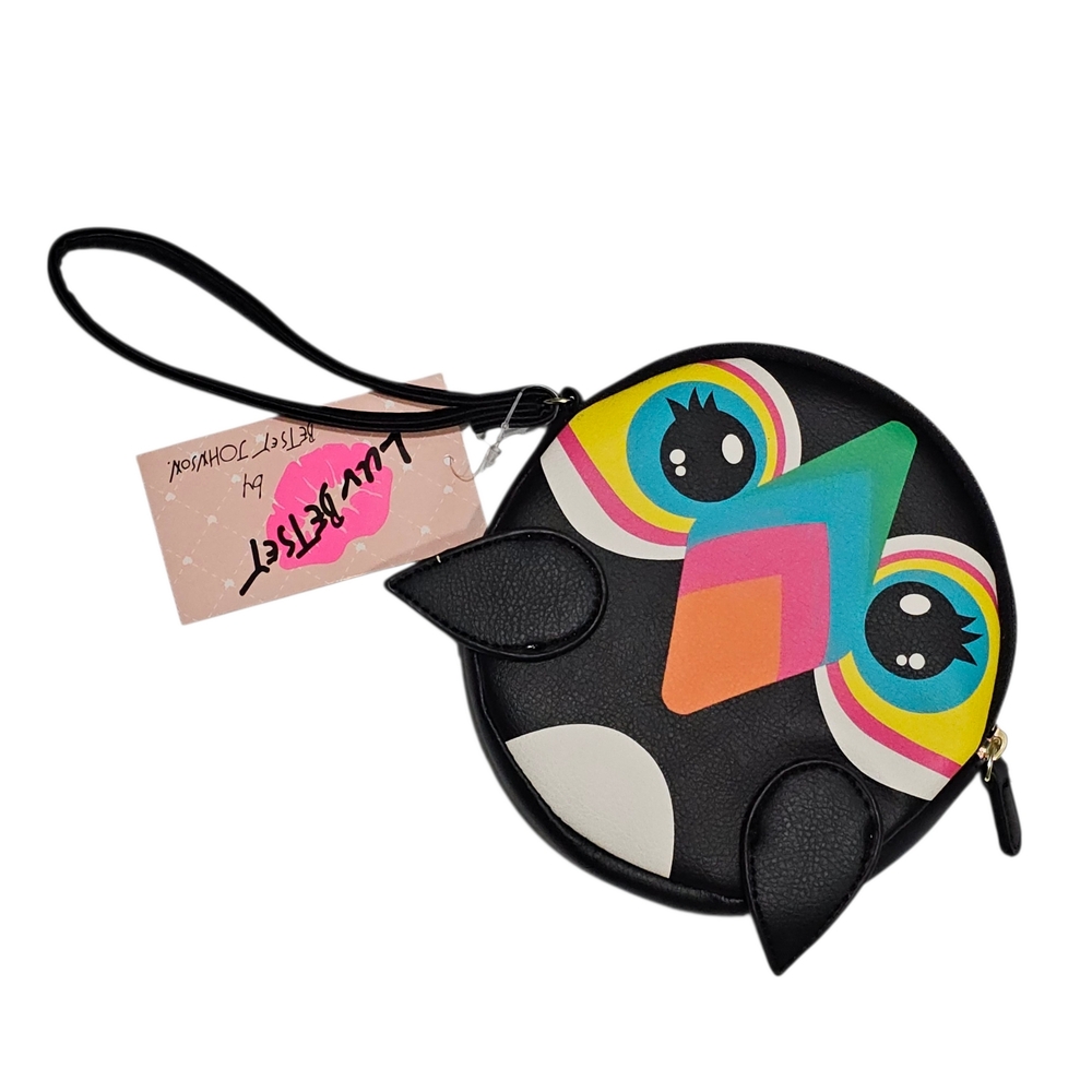 Betsey Johnson Penguin Wristlet Coin Purse Wallet